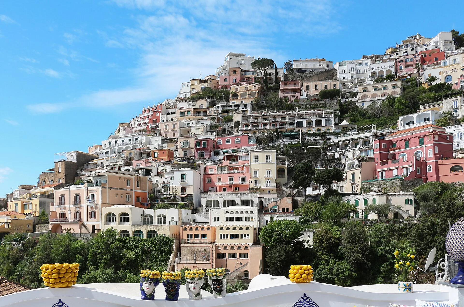 The cliffside village of Positano on the Amalfi Coast